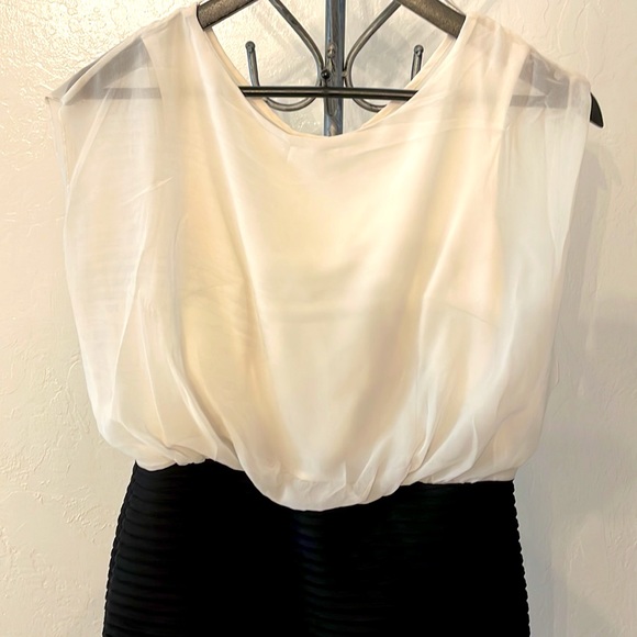 En Focus Studio, mini dress, white and black, size: 8 - Picture 2 of 3